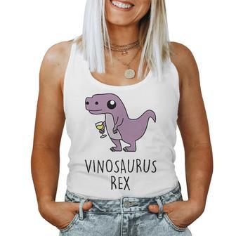 Vinosaurus Rex Dino Dinosaur Wine Wine Am Pm Fun Tank Top Frauen - Seseable