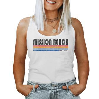 Vintage 1980S Style Mission Beach Ca T Women Tank Top - Monsterry