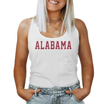 Vintage Alabama Alabama Retro Red Women Tank Top - Seseable