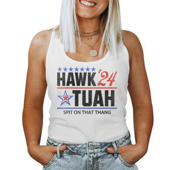Vintage Hawk Tauh 24 Spit On That Thang Sarcastic Parody Women Tank Top - Monsterry