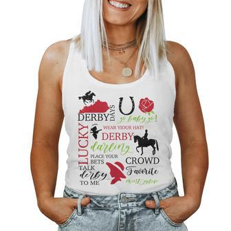 Vintage It's Derby 150 Yall Talk Derby To Me Horse Racing Women Tank Top | Mazezy