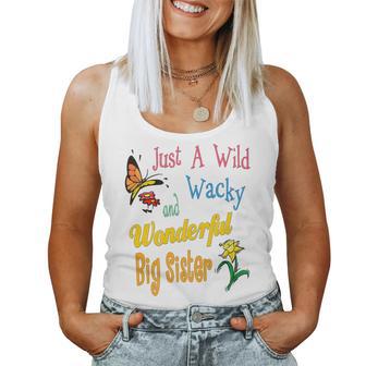 Wonderful Big Sister Best Big Sister Ever Floral Women Tank Top - Monsterry