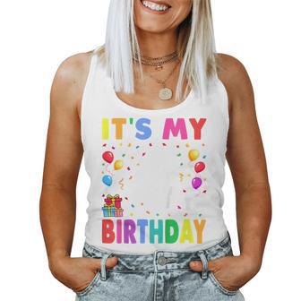 Youth It's My 4Th Birthday 4 Four Happy Birthday Boys Or Girls Women Tank Top - Thegiftio UK