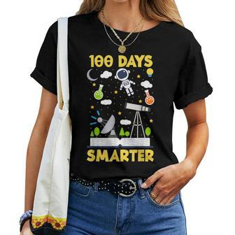 100 Days Smarter Science Teacher Elementary Student Women T-shirt - Monsterry DE