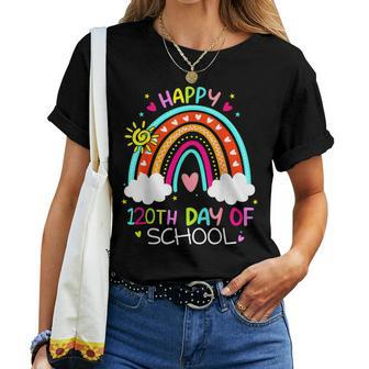 120Th Day Of School Rainbow 120 Days Smarter Teacher Women T-shirt - Seseable