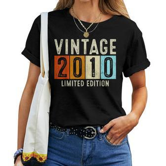 14Th Birthday For 14 Years Old Vintage 2010 Women T-shirt - Monsterry DE
