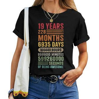 19 Years 228 Months Of Being Awesome Vintage 19Th Birthday Women T-shirt - Monsterry CA