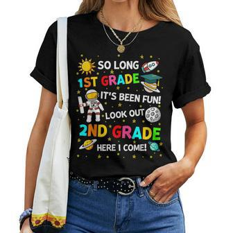 1St Grade Graduation So Long 1St Grade Astronaut Space Women T-shirt - Monsterry
