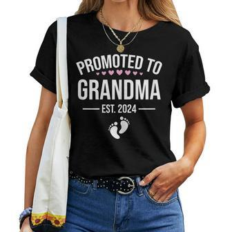 1St Time Grandma Est 2024 New First Grandma 2024 Women T-shirt - Thegiftio UK