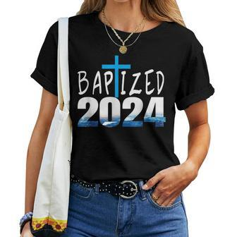 2024 Christian Baptism Baptized-In-Christ Keepsake Women T-shirt | Mazezy