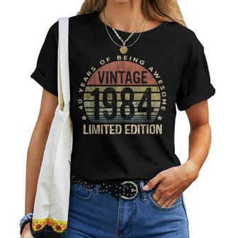 40 Years Old Vintage 1984 40Th Birthday For Women Women T-shirt | Mazezy