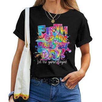 5Th Fifth Grade Field'24 Day Let The Games Begin Field Trip Women T-shirt - Monsterry AU