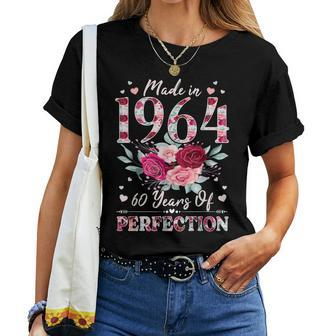 60 Year Old Birthday 1964 Floral 60Th Birthday For Women Women T-shirt | Mazezy