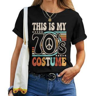 This Is My 70'S Costume 70S Party Outfit Groovy Hippie Disco Women T-shirt - Monsterry