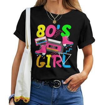 80'S Girl Music Eighties Fashion Lovers Nostalgic Women T-shirt - Seseable