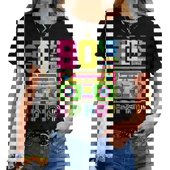 90S Retro Hip Hop Party Outfit Vintage 90S Hip Hop Women T-shirt | Seseable UK