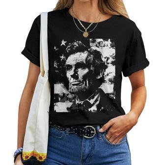 Abraham Lincoln History Teacher President 4Th Of July Women T-shirt - Seseable