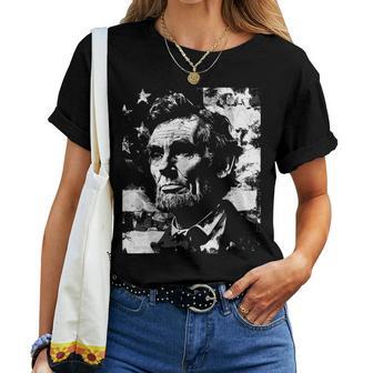 Abraham Lincoln History Teacher President 4Th Of July Women T-shirt - Monsterry