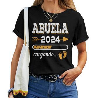 Abuela 2024 Cargando Futura Abuela Nacimiento Nieto Nieta Camiseta de mujer - Regaloses