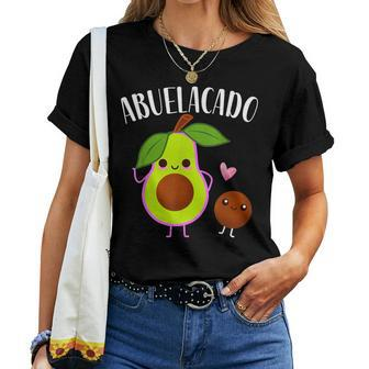 Abuelacado Spanish Grandma Avocado Baby Shower Women T-shirt - Monsterry
