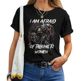 Im Afraid Of Skeleton Women T-shirt - Seseable