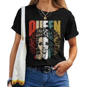 African American For Educated Strong Black Woman Queen Women T-shirt - Monsterry
