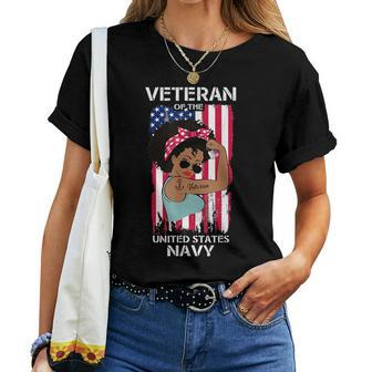 African American Melanin Women Who Are Veteran Of Us Navy Women T-shirt - Monsterry AU