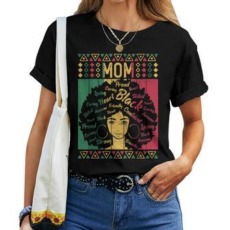 Afro African American Mom Black History Month Mother Women T-shirt - Monsterry CA
