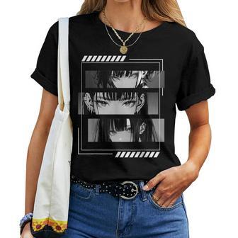 Anime Girls Eyes Soft Grunge Estética Japonés Manga Arte Camiseta de mujer - Regaloses