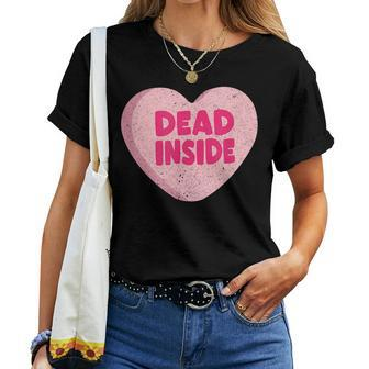 Anti Valentines Day Valentines Candy Heart Women T-shirt - Monsterry UK