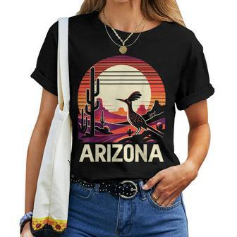 Arizona Roadrunner State Of Arizona Cactus Women T-shirt - Monsterry DE