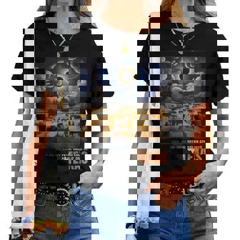 Art Solar Eclipse 2024 Totalité 8 Avril Texas Hommes S Enfants T-shirt femme - Cadeauxyz