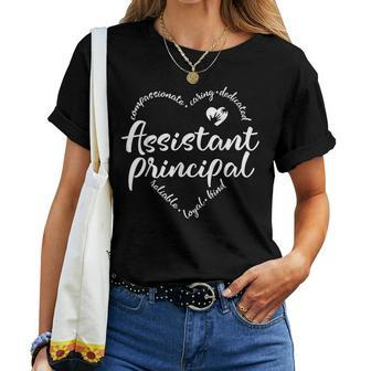 Assistant Principal Teacher Appreciation Herat Women T-shirt - Seseable