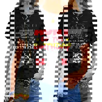 Aunt Of The Birthday Boy Mouse Family Matching Women T-shirt - Seseable