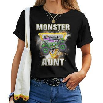 Aunt Monster Truck Are My Jam Truck Lovers Women T-shirt - Monsterry DE