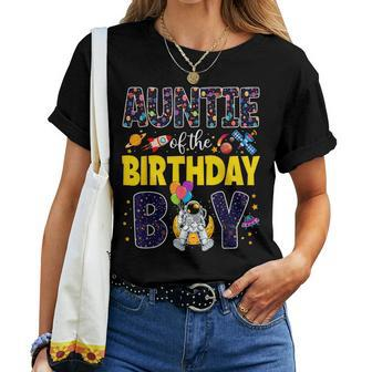 Auntie 2Nd Outer Space Aunt Family Matching Outfit Party Women T-shirt - Thegiftio UK