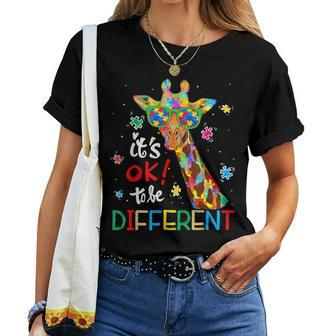Autism Awareness Acceptance Kid Its Ok To Be Different Women T-shirt | Seseable UK