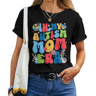 In My Autism Mom Era Autism Awareness Support Puzzle Groovy Women T-shirt - Monsterry UK