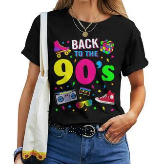 Back To 90'S 1990S Vintage Retro Nineties Costume Party Women T-shirt - Monsterry DE