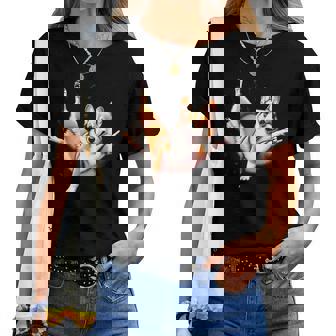 Bailando Música Hip Hop Corgi Dancer Divertido Corgi Para Y Hombre Camiseta de mujer - Regaloses