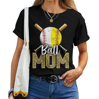 Ball Mom Baseball Softball Mama Mother's Day 2023 Women T-shirt - Monsterry