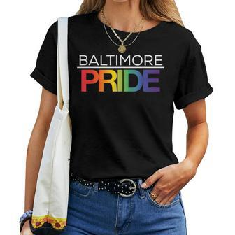 Baltimore Pride Lgbtq Rainbow Women T-shirt - Monsterry DE