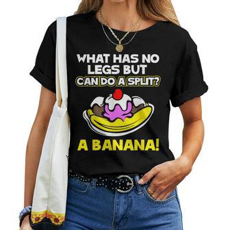 Banana Split Ice Cream Joke Women T-shirt - Monsterry