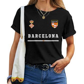 Barcelona SportSoccer Jersey Flag Football Women T-shirt - Monsterry UK