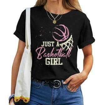 Basketball Player Just A Basketball Girl Basketball Women T-shirt | Seseable CA