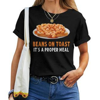 Beans On Toast Costume Idea For & British Food Dishes Women T-shirt - Monsterry