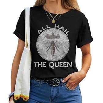 Bee Keeper All Hail The Queen Cute Women T-shirt - Monsterry CA