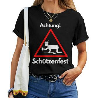 Beer Achtung Schützenfest T-shirt Frauen - Geschenkecke