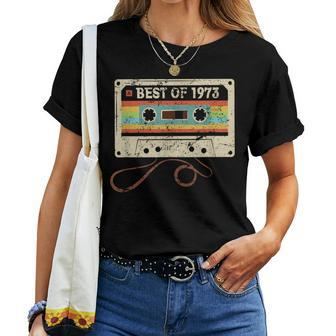 Best Of 1973 Vintage 50 Year Old 50Th Birthday Women T-shirt - Monsterry UK
