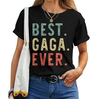 Best Gaga Ever Family Retro Vintage Grandma Women T-shirt - Monsterry